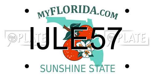 IJLE57 Florida License Plate
