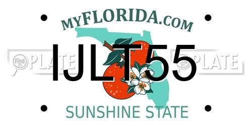 IJLT55 Florida License Plate
