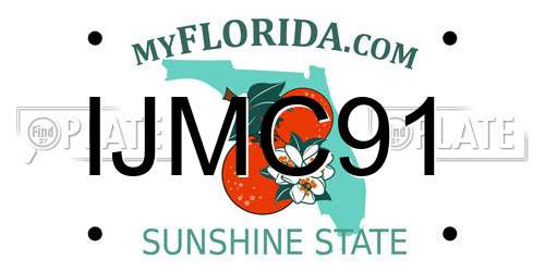 IJMC91 Florida License Plate