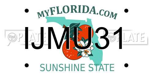 IJMU31 Florida License Plate