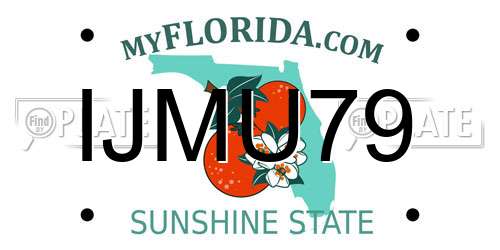 IJMU79 Florida License Plate