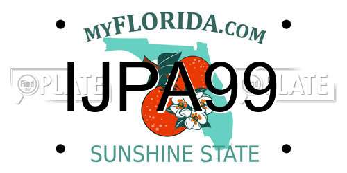 IJPA99 Florida License Plate