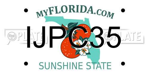 IJPC35 Florida License Plate