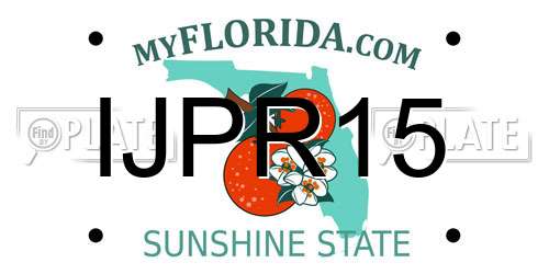 IJPR15 Florida License Plate