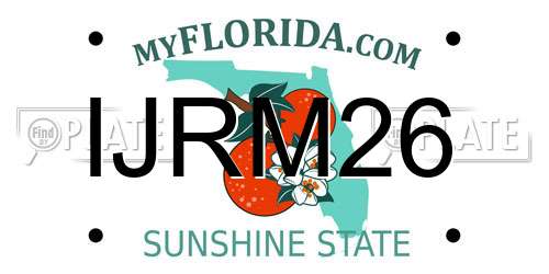 IJRM26 Florida License Plate