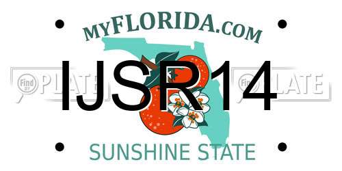 IJSR14 Florida License Plate
