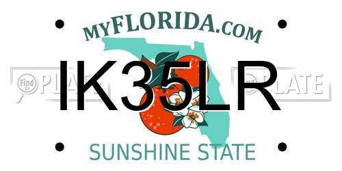 IK35LR Florida License Plate
