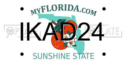 IKAD24 Florida License Plate