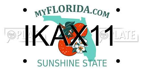 IKAX11 Florida License Plate