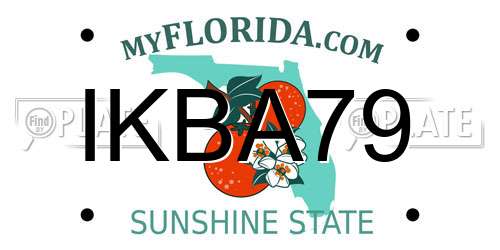 IKBA79 Florida License Plate