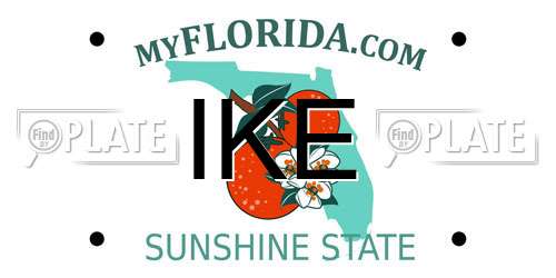 IKE Florida License Plate