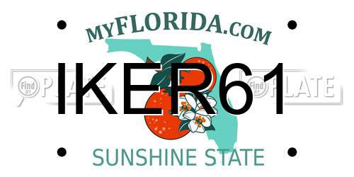 IKER61 Florida License Plate