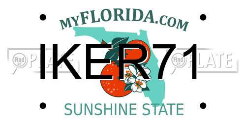 IKER71 Florida License Plate