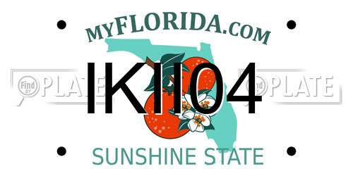 IKII04 Florida License Plate