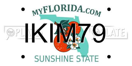 IKIM79 Florida License Plate