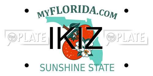 IKIZ Florida License Plate