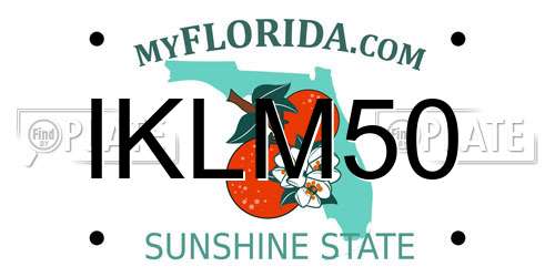 IKLM50 Florida License Plate
