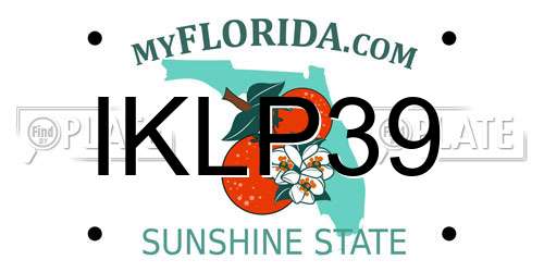 IKLP39 Florida License Plate