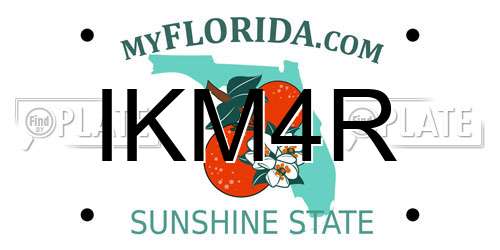 IKM4R Florida License Plate