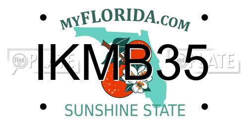 IKMB35 Florida License Plate