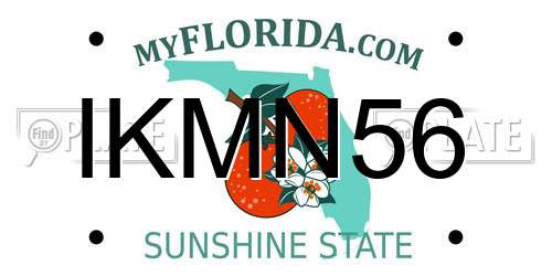 IKMN56 Florida License Plate