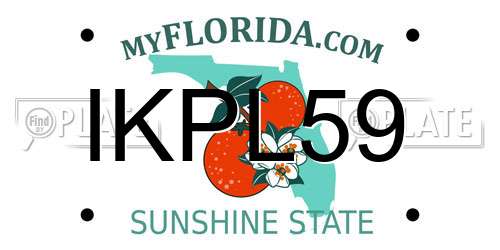 IKPL59 Florida License Plate