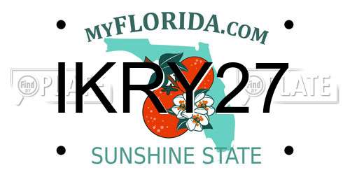 IKRY27 Florida License Plate