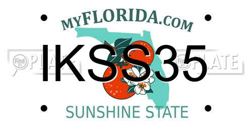 IKSS35 Florida License Plate