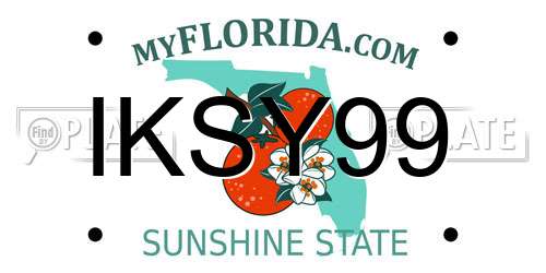 IKSY99 Florida License Plate