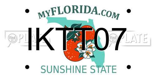 IKTT07 Florida License Plate