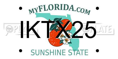 IKTX25 Florida License Plate