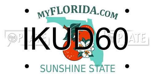 IKUD60 Florida License Plate