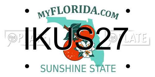 IKUS27 Florida License Plate