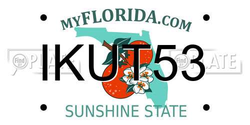 IKUT53 Florida License Plate