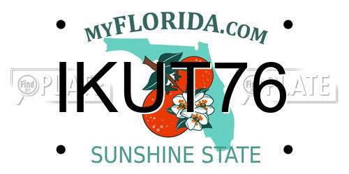 IKUT76 Florida License Plate