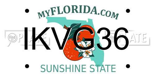 IKVG36 Florida License Plate