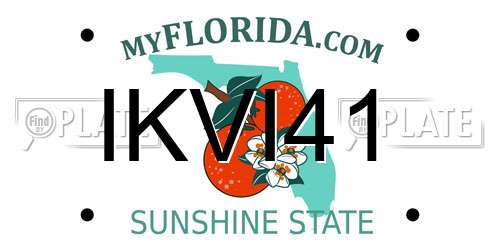 IKVI41 Florida License Plate