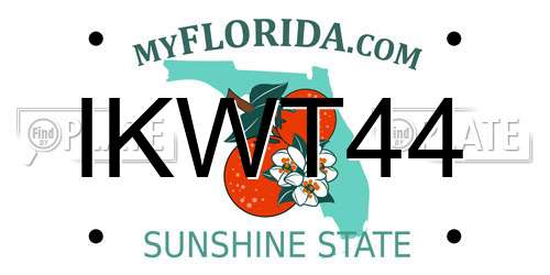 IKWT44 Florida License Plate