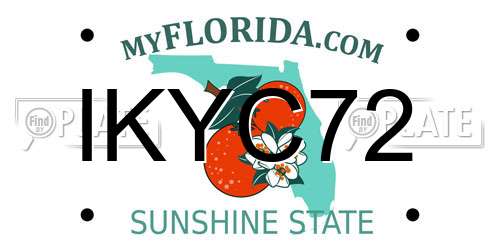 IKYC72 Florida License Plate