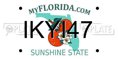 IKYI47 Florida License Plate