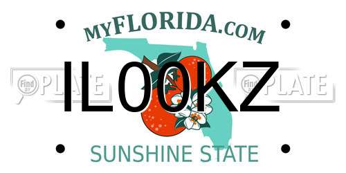 IL00KZ Florida License Plate