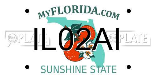 IL02AI Florida License Plate