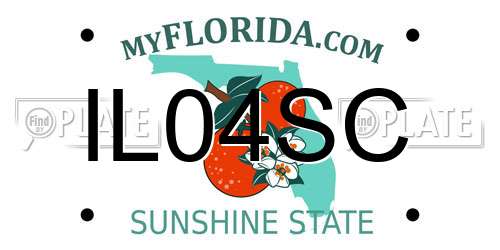 IL04SC Florida License Plate