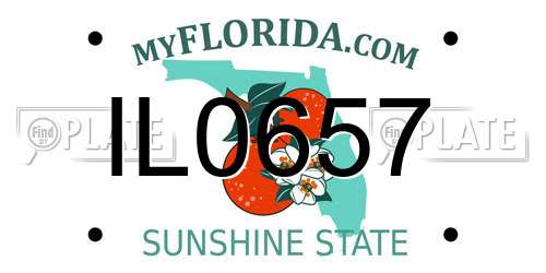 IL0657 Florida License Plate