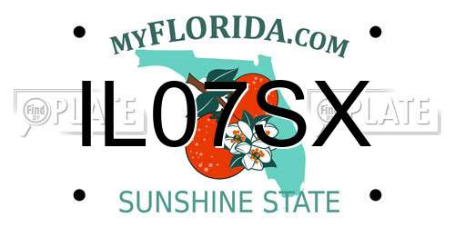 IL07SX Florida License Plate