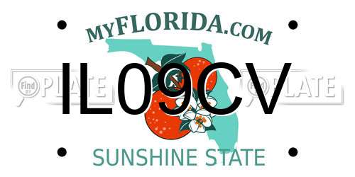 IL09CV Florida License Plate