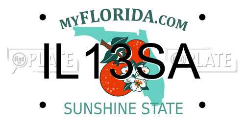 IL13SA Florida License Plate