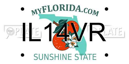 IL14VR Florida License Plate