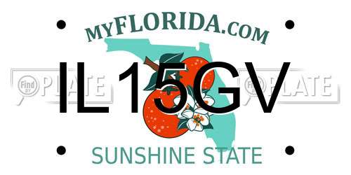 IL15GV Florida License Plate