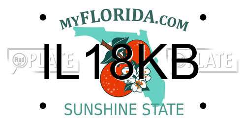 IL18KB Florida License Plate